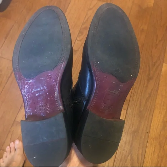 ❤️Emanuele Crasto Black Leather Italian Moto Boots Buckle Size 7/EUR 38 - Picture 11 of 12